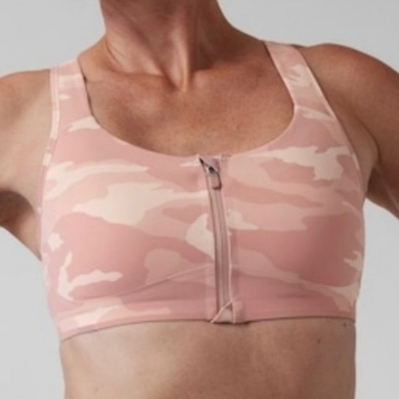 Athleta Other - Athleta Empower II Train Printed Bra A-C Pink Camo M